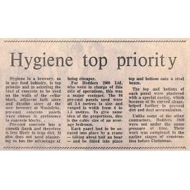Hygiene top priority