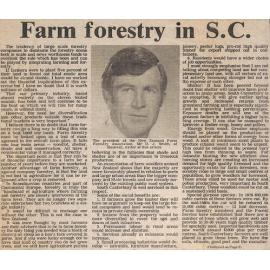 Farm forestry in SC