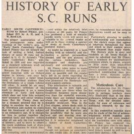 History of early SC runs