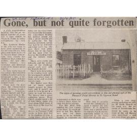 Gone, but not quite forgotten