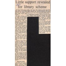 Little support revealed for library scheme