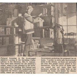 Re-arranged children's section at Geraldine Public Library