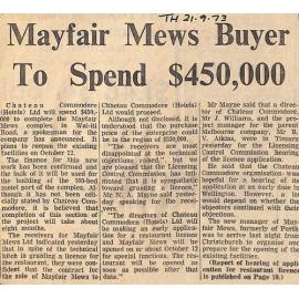 Mayfair Mews Buyer To Spend $450,000