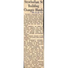 Strathallan St Building Changes Hands