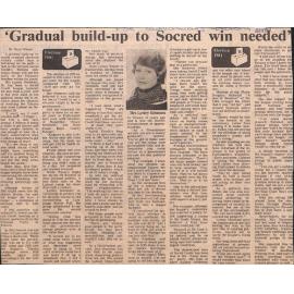  'Gradual build-up to Socred win needed'