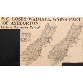SC Loses Waimate, Gains Part Of Ashburton: Electoral Boundaries Revised