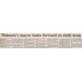 Waimate's mayor looks forward to sixth term