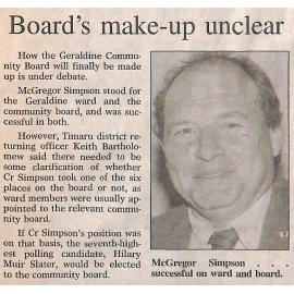 Board's make-up unclear