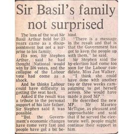 Sir Basil's family not surprised