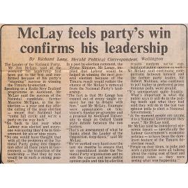 McLay feels party's win confirms his leadership
