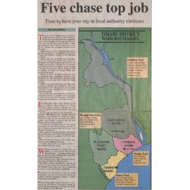 Five chase top job: Time to have your say in local authority elections, Timaru District Council mayoralty