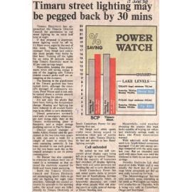 Timaru street lighting may be pegged back by 30 mins