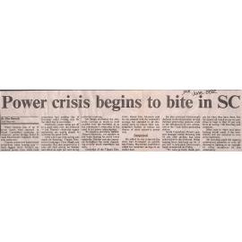 Power crisis begins to bite in SC