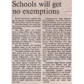 Schools will get no exemptions