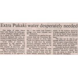 Extra Pukaki water desperately needed