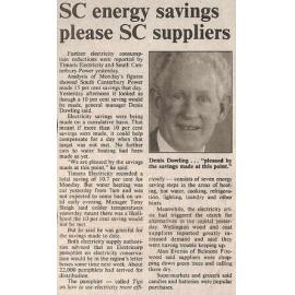 SC energy savings please SC suppliers