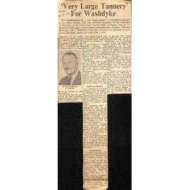 'Very Large Tannery' For Washdyke