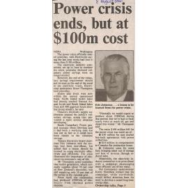 Power crisis ends, but at $100m cost