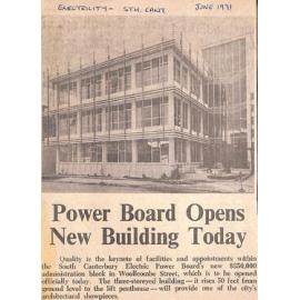 Power Board Opens New Building Today