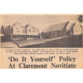  'Do It Yourself' Policy At Claremont Novitiate