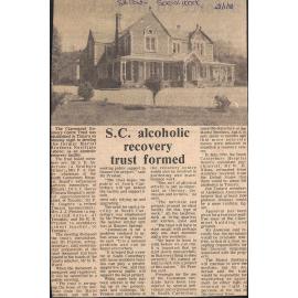 SC alcoholic recovery trust formed