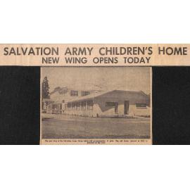 Salvation Army Children's Home New Wing Opens Today