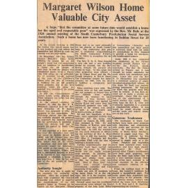 Margaret Wilson Home Valuable City Asset