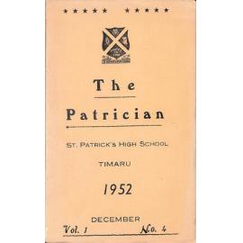 The Patrician: St Patrick's High School Timaru 1952 Vol. 1 No.4