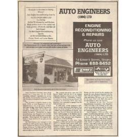 Auto Engineers (1984) Ltd advertising promotion