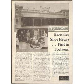 Brownies Shoe House advertising promotion