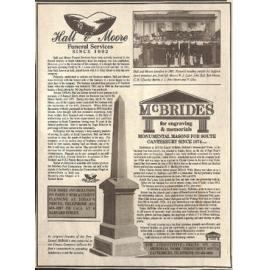 Hall & Moore / McBrides  advertising promotion