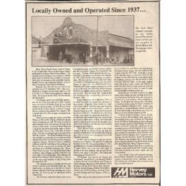 Hervey Motors Ltd advertising promotion