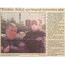Residents choked over hospital incineration plan