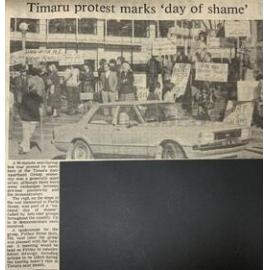 Timaru protest marks 'day of shame'