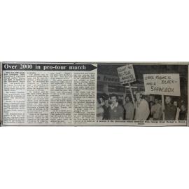 Over 2000 in pro-tour march