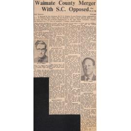 Waimate County Merger With SC Opposed