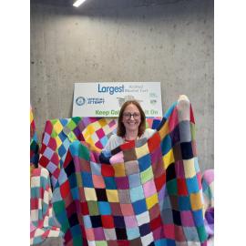 Timaru Girls' High School peggy square blanket