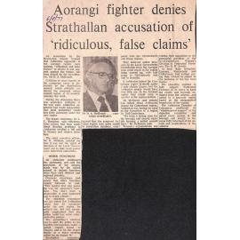 Aorangi fighter denies Strathallan accusation of 'ridiculous, false claims'