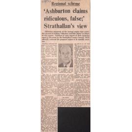 Regional scheme: 'Ashburton claims ridiculous, false;' Strathallan's view