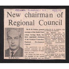 New chairman of Regional Council
