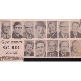 Govt names SC RDC council