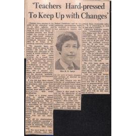 Teachers hard pressed to keep up with changes