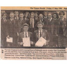 Fourteen Craighead students receive Duke of Edinburgh awards