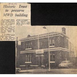 Historic Trust to preserve MWD buildings
