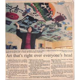 Art that's right over everyone's head