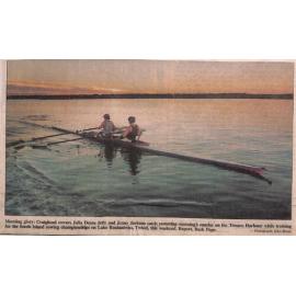 Morning glory: Craighead rowers Julia Deans and Jenny Jackson