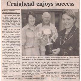 Craighead enjoys success