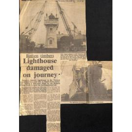 Rotten timbers: Lighthouse damaged on journey