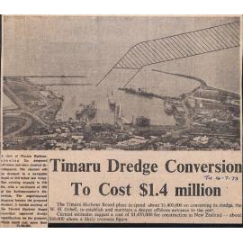 Timaru Dredge Conversion To Cost $1.4 million