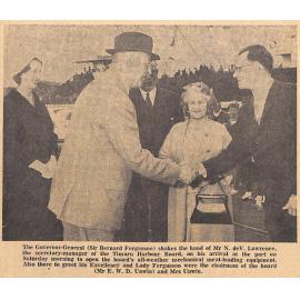 Governor-General Opens £385,000 Meat Loaders